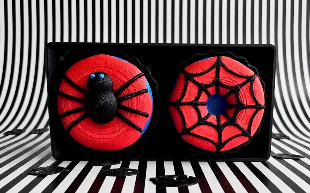 Halloween Donut Fidget Keychain Spiderman 2 pack