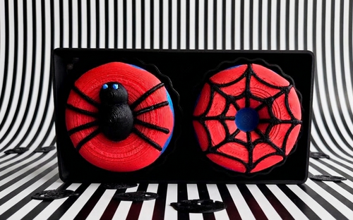 Halloween Donut Fidget Keychain Spiderman 2 pack