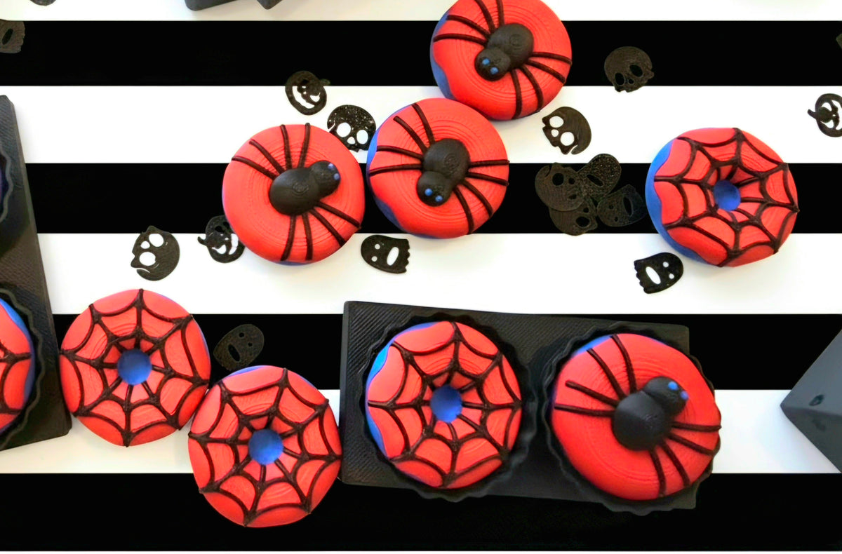 Halloween Donut Fidget Keychain Spiderman 2 pack