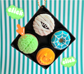 Halloween Donut Fidget Keychain~ Green Brain style